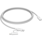 CABLE DEVIA SMART SERIES C TO C - PD 60W + 27W - 2 EN 1 - 1.2 M BLANC