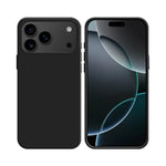 Coque Silicone Compatible pour Apple iPhone 17 Pro (#18) Noir