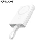 Batterie Externe Power Bank sans Fil Magnétique JOYROOM JR-PBM01 10000mAh 20W (avec Câble Lightning vers USB-C) Blanc
