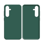 Coque Silicone Compatible pour Samsung Galaxy A16 5G A166 & A16 4G A165 Vert Foncé