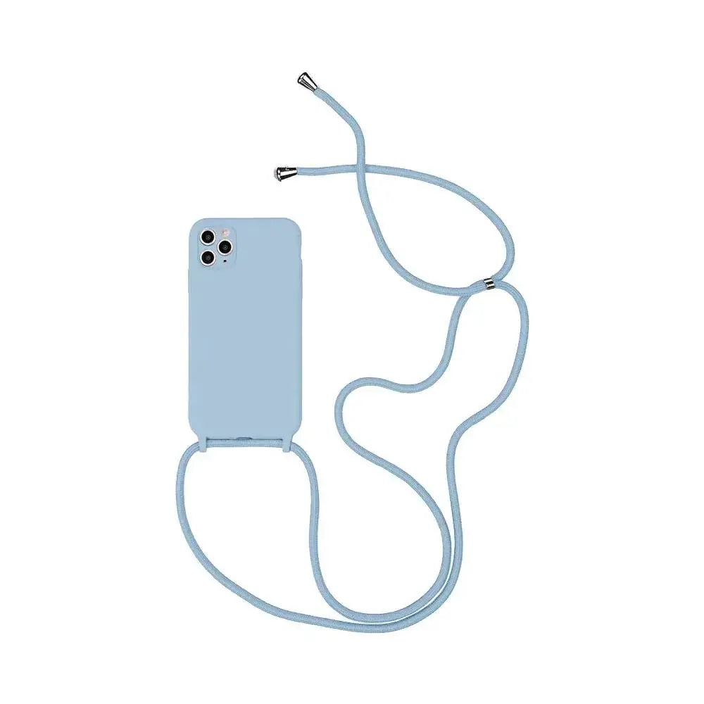Coque Silicone Compatible pour Apple iPhone 16 pro max bleu