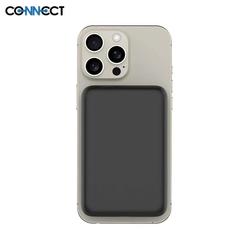 Batterie Externe Power Bank sans Fil Magnétique MagSafe CONNECT MC-BEM10N01 10000mAh 15W Noir