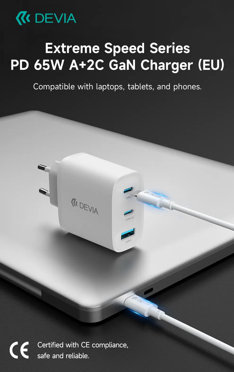 Extreme Speed Series PD 65W A+2C GaN Charger (EU)