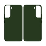 Coque Silicone Compatible pour Samsung Galaxy S22 S901 Vert Foncé