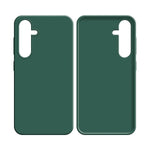 Coque Silicone Compatible pour Samsung Galaxy A25 5G A256 Vert Foncé