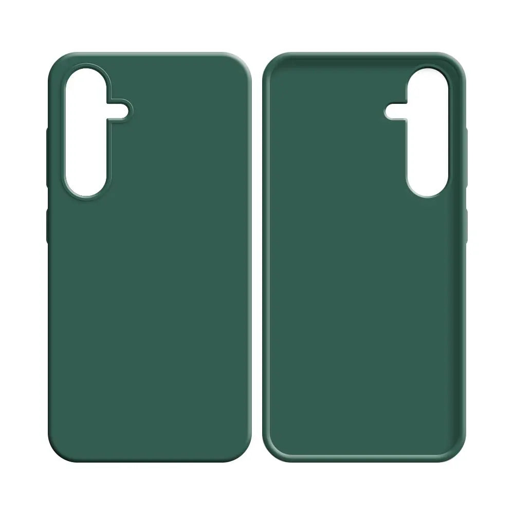 Coque Silicone Compatible pour Samsung Galaxy A25 5G A256 Vert Foncé