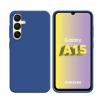 Coque Silicone Compatible pour Samsung Galaxy A15 5G A156B Bleu Marine