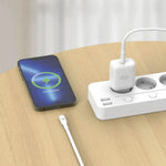 Chargeur Secteur USB-C CONNECT Charge Rapide 25W MC-CBC25W2 avec Câble Data USB-C vers Lightning MC-CLB12 (1m) Blanc