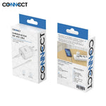 Chargeur Secteur USB-C CONNECT Charge Rapide 25W MC-CBC25W2 avec Câble Data USB-C vers Lightning MC-CLB12 (1m) Blanc