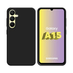 Coque Silicone Compatible pour Samsung Galaxy A15 5G A156B Noir