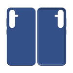 Coque Silicone Compatible pour Samsung Galaxy A24 4G A245 Bleu Marine