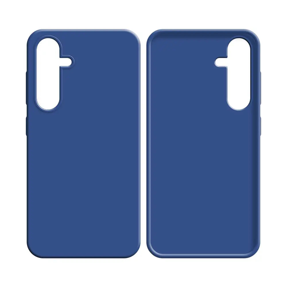 Coque Silicone Compatible pour Samsung Galaxy A24 4G A245 Bleu Marine