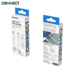 Câble Data USB-C vers Lightning CONNECT MC-CLB2 20W (1m) Blanc