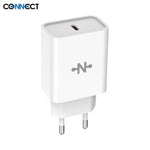 Chargeur Secteur USB-C CONNECT MC-CBC25W3 25W Blanc