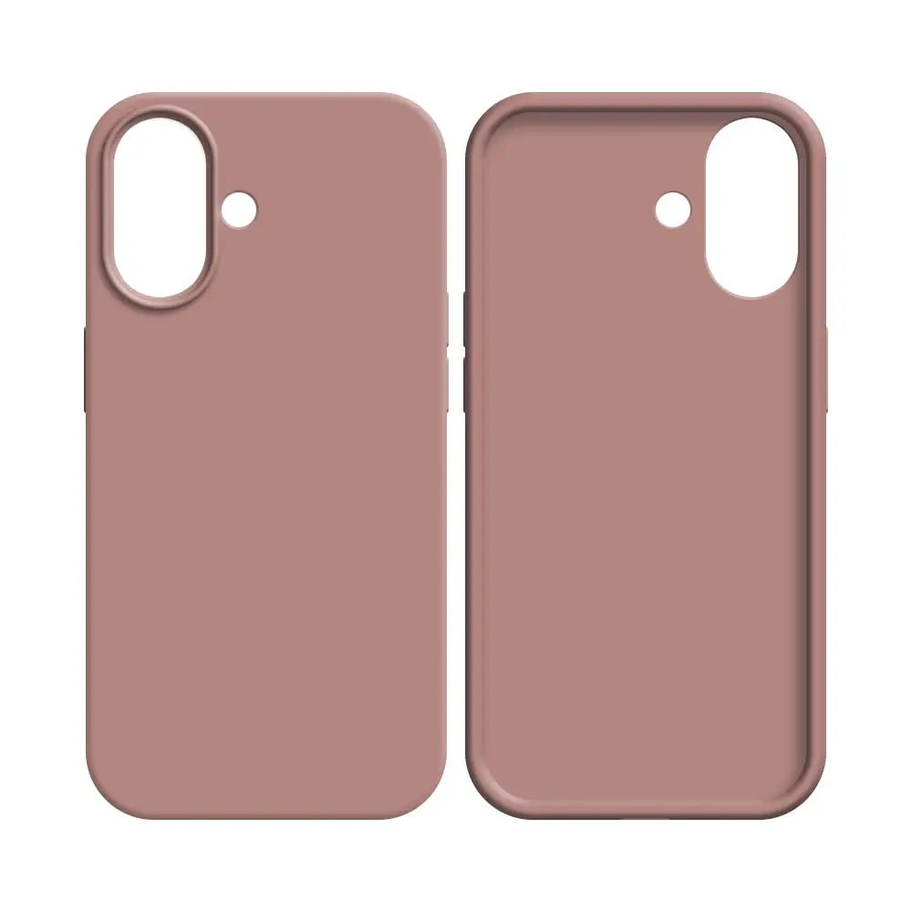 Coque Silicone Compatible pour Apple iPhone 16 Rose