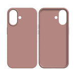 Coque Silicone Compatible pour Apple iPhone 16 Rose