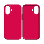 Coque Silicone Compatible pour Apple iPhone 16 Rose Vif