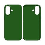 Coque Silicone Compatible pour Apple iPhone 16 Vert Foncé