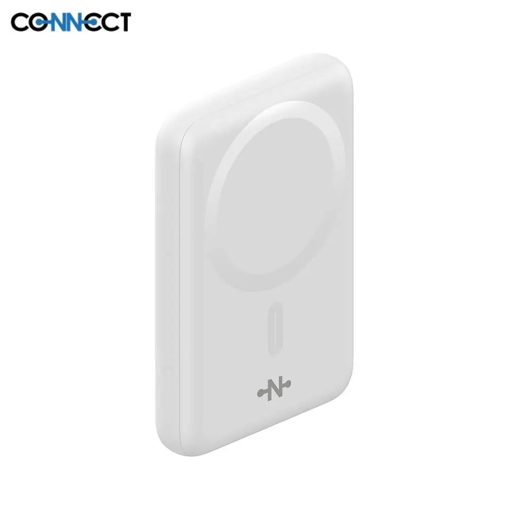 Batterie Externe Power Bank sans Fil Magnétique MagSafe CONNECT MC-BEM10B01 10000mAh 15W Blanc