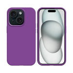 Coque Silicone Compatible pour Apple iPhone 16 mauve