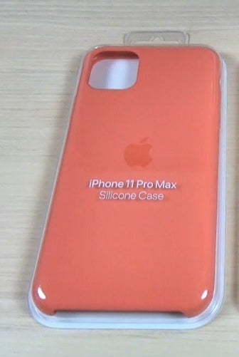Coque Silicone Compatible pour Apple iPhone 11 PRO MAX ORANGE