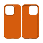 Coque Silicone Compatible pour Apple iPhone 16 Pro Orange