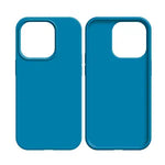 Coque Silicone Compatible pour Apple iPhone 15 Pro Bleu Ciel