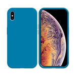 Coque Silicone Compatible pour Apple iPhone X & XS Bleu Ciel
