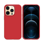 Coque Silicone Compatible pour Apple iPhone 12 & 12 Pro Rouge