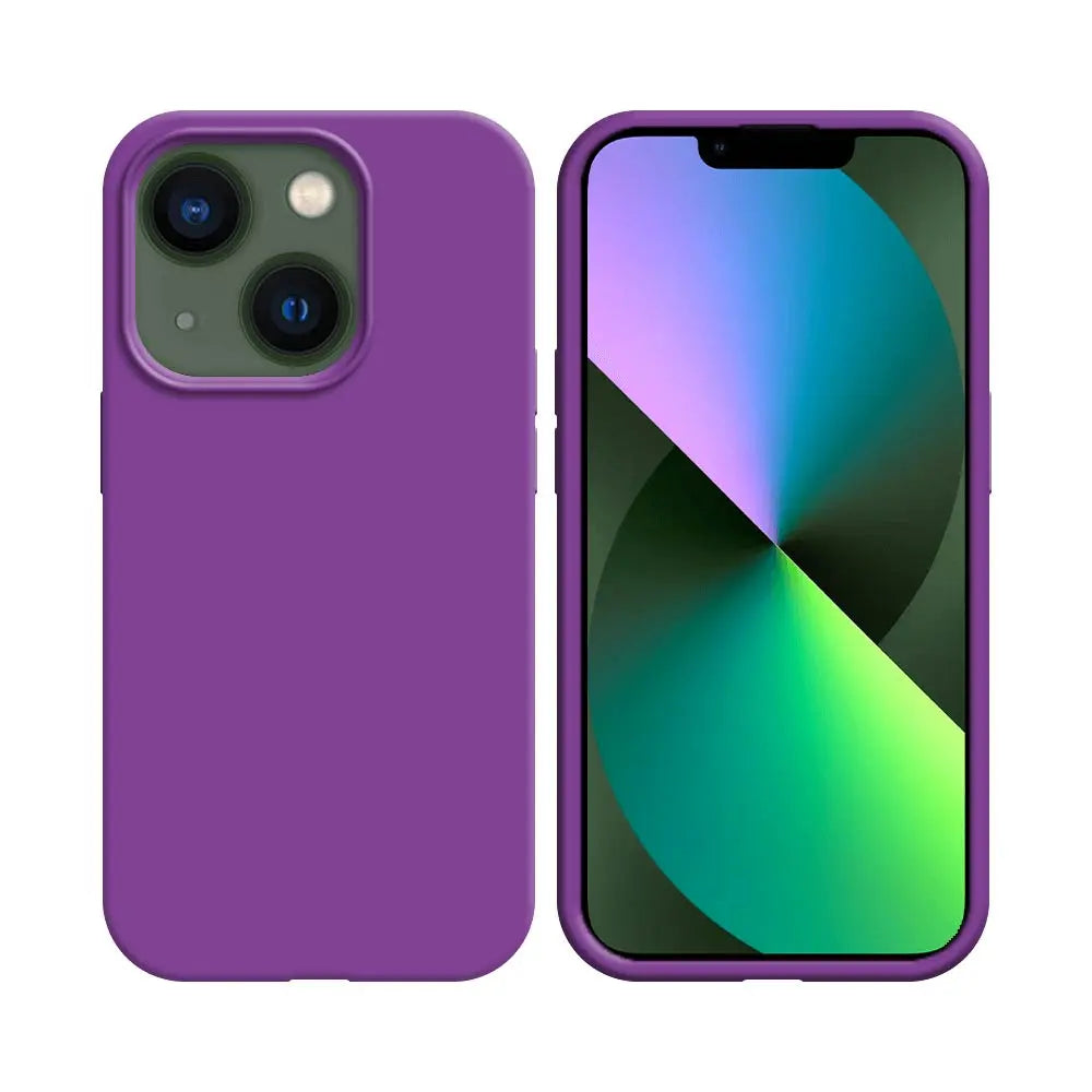 Coque Silicone Compatible pour Apple iPhone 13 Mini Mauve