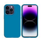 Coque Silicone Compatible pour Apple iPhone 14 Pro Bleu Ciel