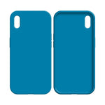 Coque Silicone Compatible pour Apple iPhone X & XS Bleu Ciel