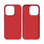 Coque Silicone Compatible pour Apple iPhone 12 & 12 Pro Rouge