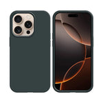 Coque Silicone Compatible pour Apple iPhone 16 Pro Noir