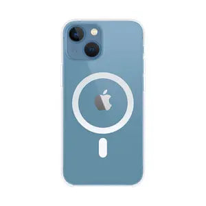 Coque Silicone MagSafe Compatible pour Apple iPhone 13 Transparent
