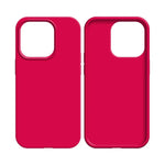 Coque Silicone Compatible pour Apple iPhone 16 Pro Max Rose Vif