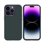 Coque Silicone Compatible pour Apple iPhone 14 Pro Noir