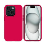 Coque Silicone Compatible pour Apple iPhone 14 pro Rose Vif