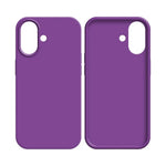 Coque Silicone Compatible pour Apple iPhone 16 mauve
