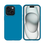 Coque Silicone Compatible pour Apple iPhone 16 Bleu Ciel