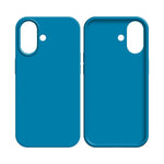 Coque Silicone Compatible pour Apple iPhone 16 Bleu Ciel